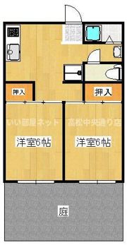 グリーンハイツB棟の間取り画像