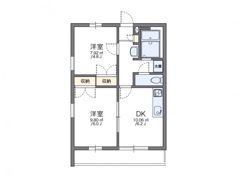 レオパレス城北Bの間取り画像