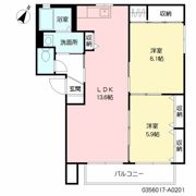 ヴィラ沖代Aの間取り画像