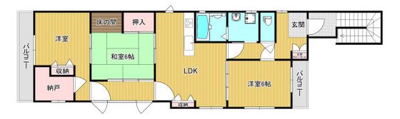 因幡貸家の間取り画像
