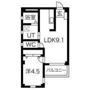 ナイスコーポ豊津の間取り画像