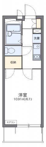 レオパレスファーストコートユウの間取り画像