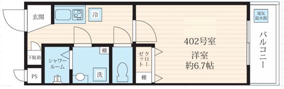 フォセット高砂の間取り画像