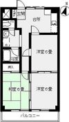 Fコーポの間取り画像