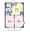 クレセント新町の間取り画像