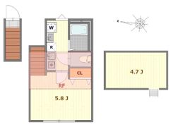 クラヴィエ上町の間取り画像
