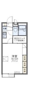 レオパレスビハクの間取り画像