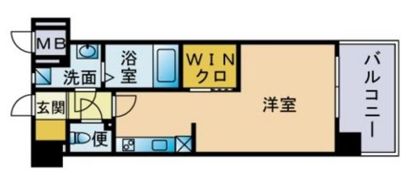 エンクレスト渡辺通南の間取り画像