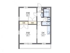 レオパレス鹿子木AREAⅡの間取り画像