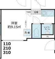 Shanti Casa四谷若葉の間取り画像