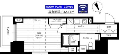 グランドコンシェルジュ六本木の間取り画像