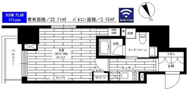 グランドコンシェルジュ六本木の間取り画像
