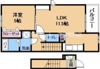 コーポ勢多Ⅷ番館の間取り画像