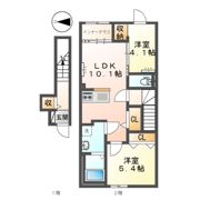 仮）八王子市大谷町アパート新築工事の間取り画像