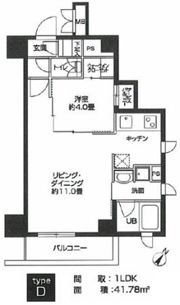 カスタリア用賀の間取り画像