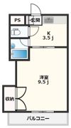 ファーストインK5の間取り画像