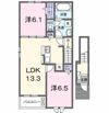 ジュネス HAYAKAWA Ⅲの間取り画像