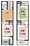 門真市岸和田2丁目貸家の間取り画像