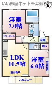 クリスタル ソレーユの間取り画像
