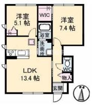 シャーメゾンONO A棟の間取り画像