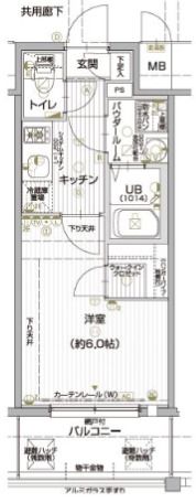 エスリード大阪城の間取り画像