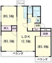 サンハイツ高井の間取り画像