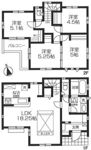 練馬区南大泉2丁目 1号棟の間取り画像
