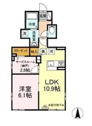 シンシア野沢の間取り画像