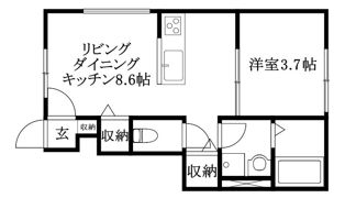 Onestep鷹子の間取り画像