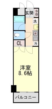 シーズ六甲道の間取り画像