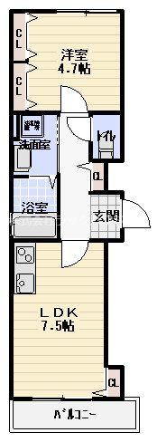 クリエオーレ橋波西之町の間取り画像