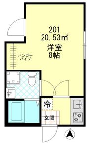 クレール蓮根の間取り画像