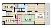 高倉山ハイツの間取り画像