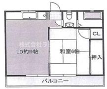 香南レジレンスの間取り画像