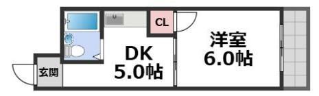 かねまつ南巽マンションの間取り画像