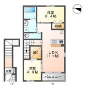イト早野パレスの間取り画像
