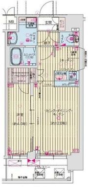 プレサンス大正フレンジの間取り画像