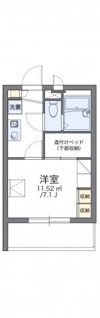 レオパレスクワトロの間取り画像