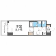 プレサンス谷町九丁目駅前の間取り画像