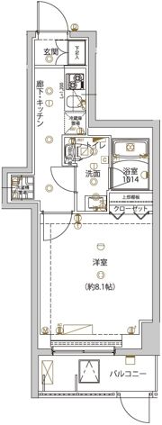 ユリカロゼ五反野Ⅲの間取り画像