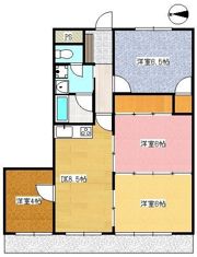 シャトー中曽根の間取り画像