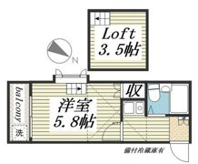 レオパレス津田沼第3の間取り画像