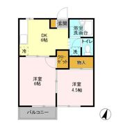シャトー末広 Bの間取り画像