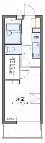 レオパレスアイリスNの間取り画像