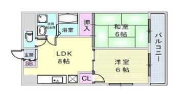 プラムハイツ本山の間取り画像