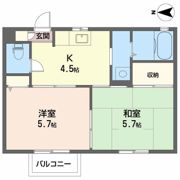 フローラル久保田の間取り画像