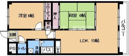 サンセール勝部の間取り画像
