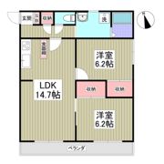 ビューハイツ講堂の間取り画像