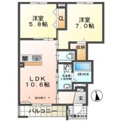 Agreable（アグレアーブル）の間取り画像