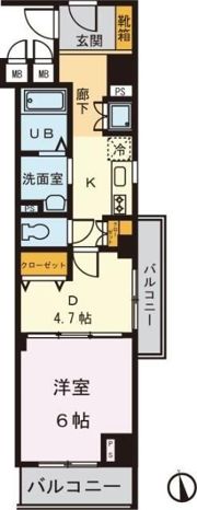S－ONEビルの間取り画像